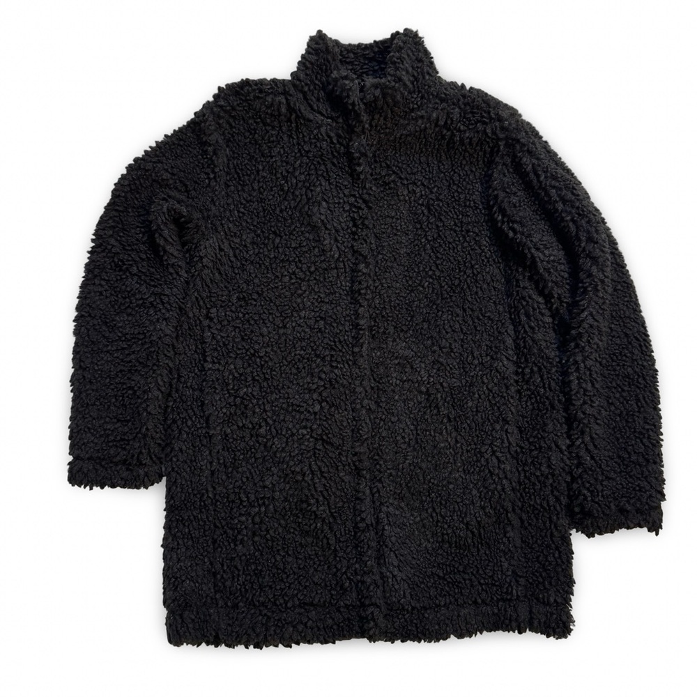 Banana Republic‎ Black Teddy Coat women’s size medium